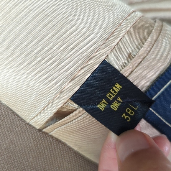 Woff Farah Tweed Blazer Brown 38L preppy Business casual academic nautical - Picture 10 of 10